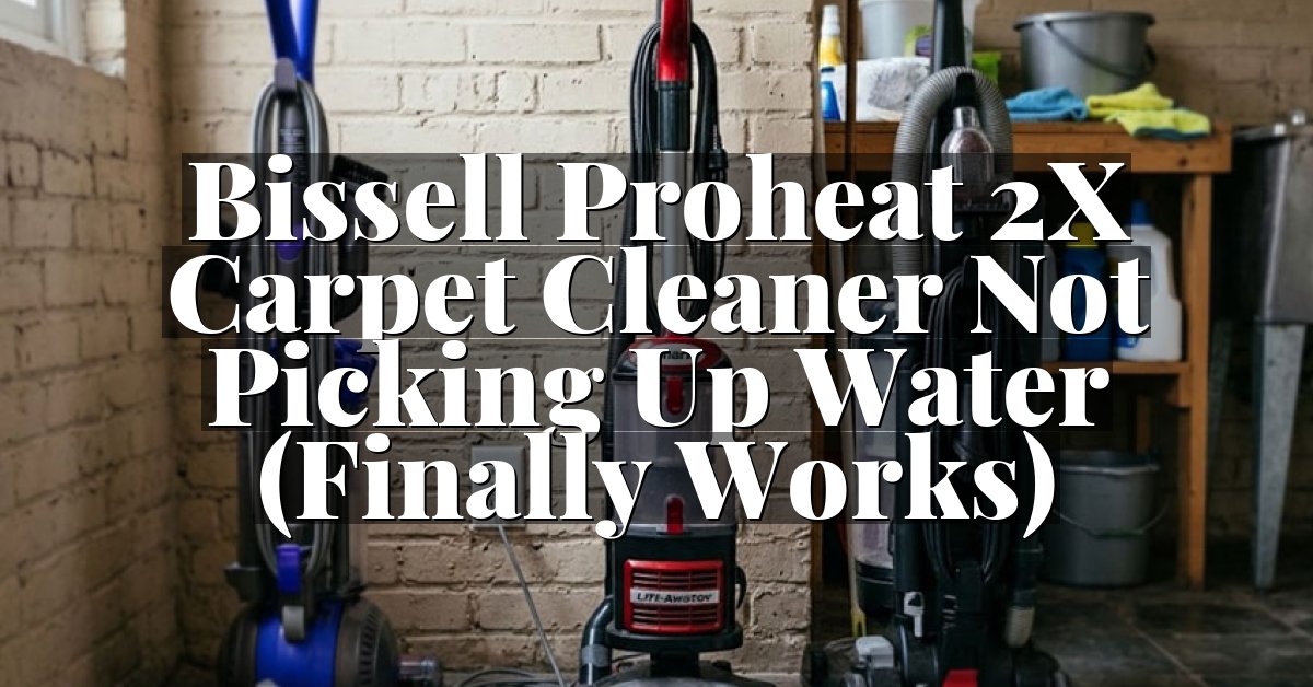 Bissell Proheat 2X Carpet Cleaner Not Picking Up Water (Finally Works)
