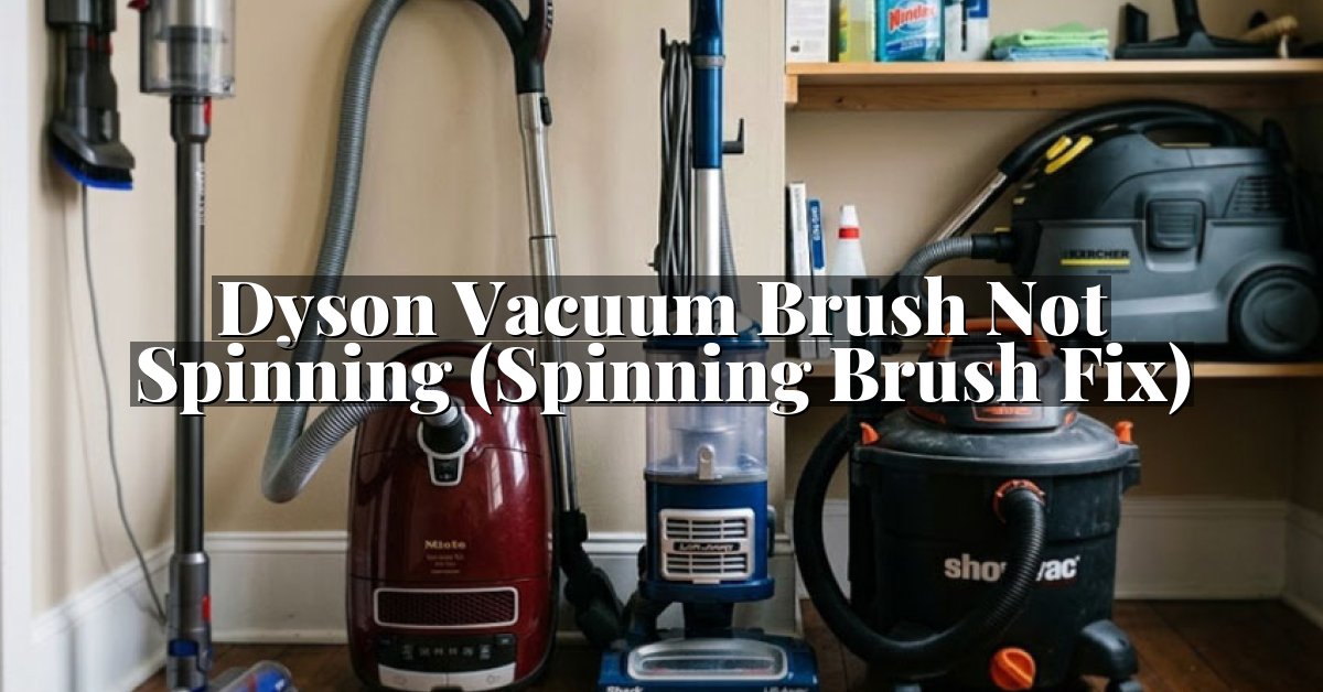 Dyson Vacuum Brush Not Spinning (Spinning Brush Fix)