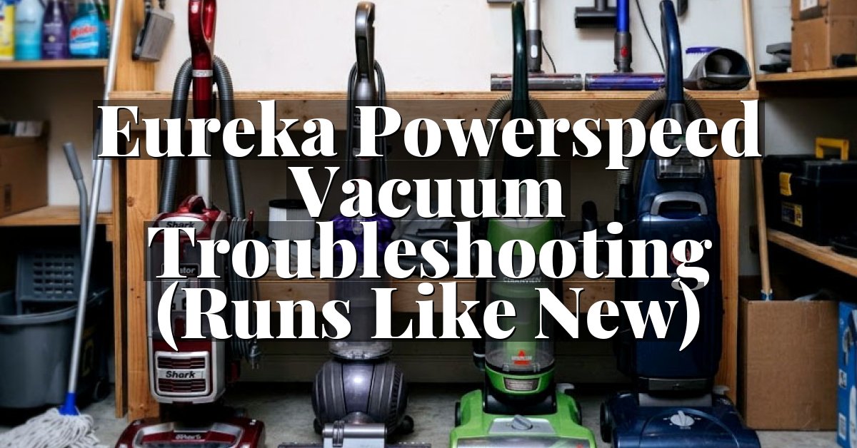 Eureka Powerspeed Vacuum Troubleshooting (Runs Like New)