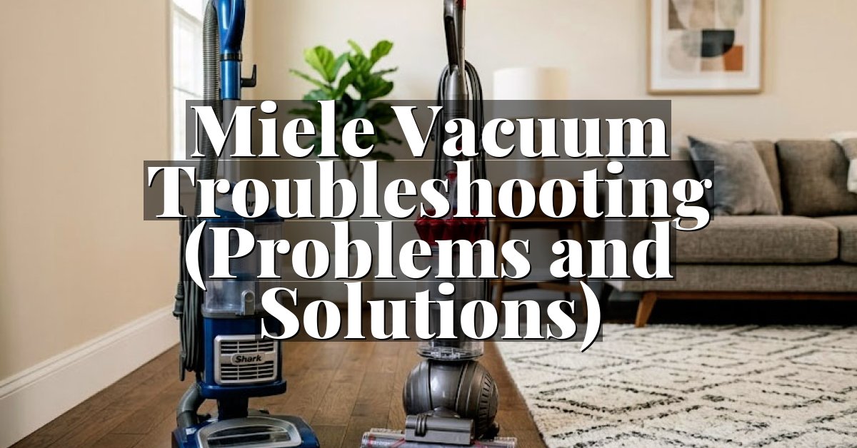Miele Vacuum Troubleshooting (Problems and Solutions)