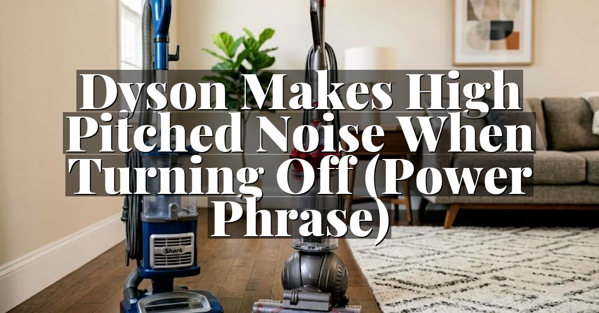 Dyson Makes High Pitched Noise When Turning Off (Power Phrase)
