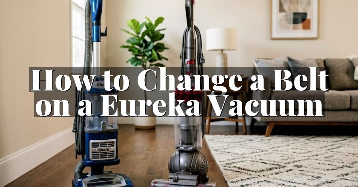 How to Change a Belt on a Eureka Vacuum