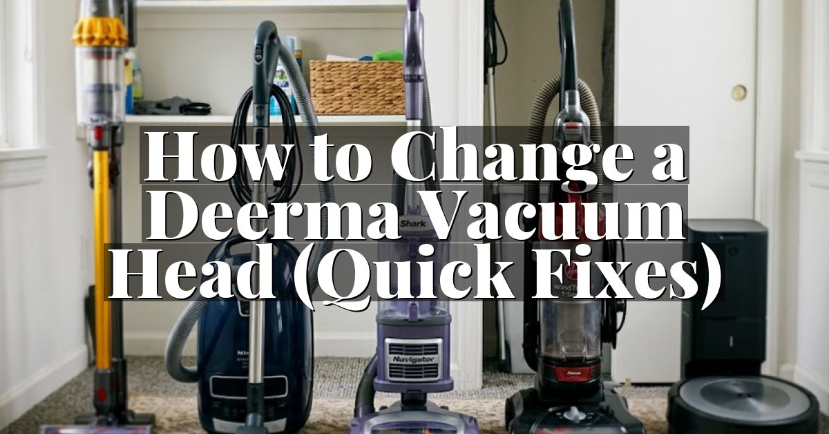 How to Change a Deerma Vacuum Head (Quick Fixes)