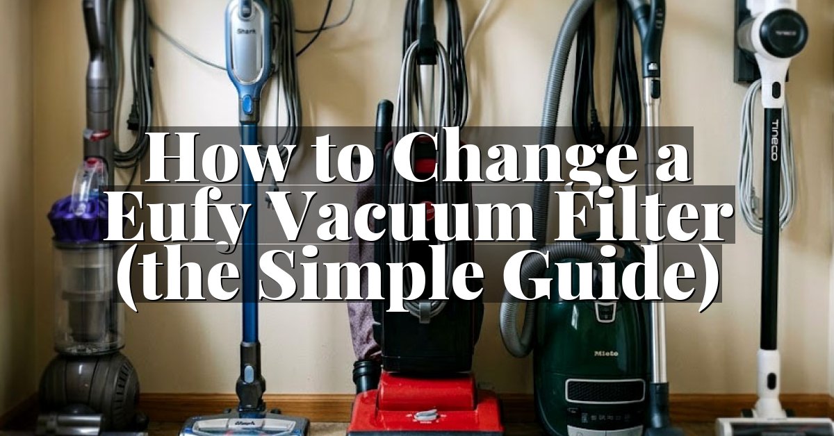 How to Change a Eufy Vacuum Filter (the Simple Guide)