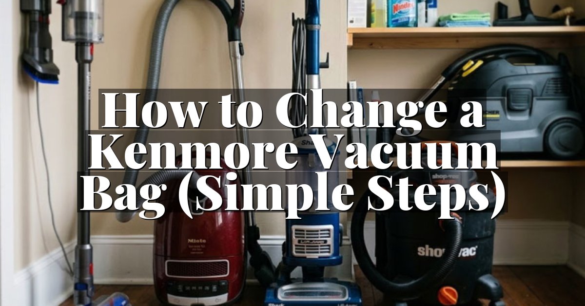 How to Change a Kenmore Vacuum Bag (Simple Steps)