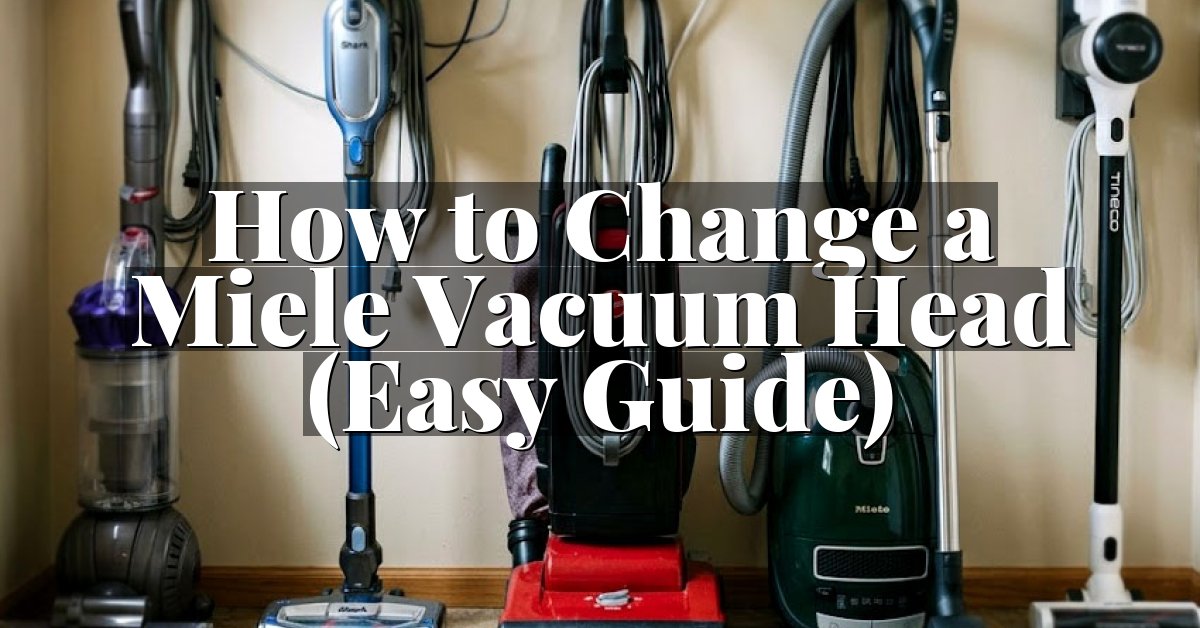 How to Change a Miele Vacuum Head (Easy Guide)