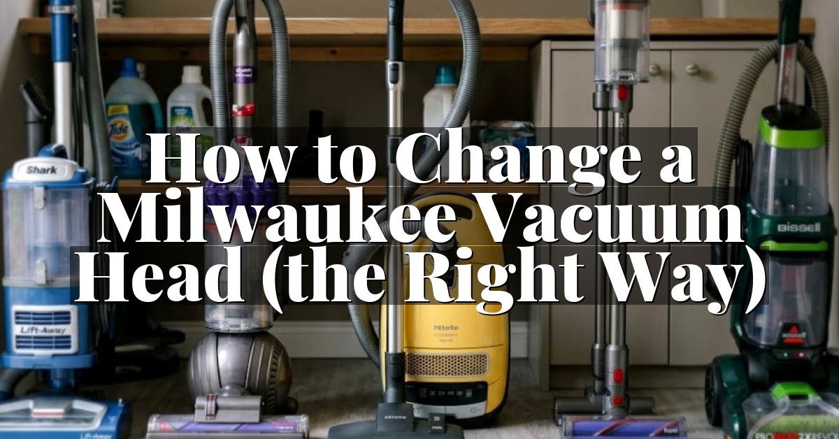 How to Change a Milwaukee Vacuum Head (the Right Way)