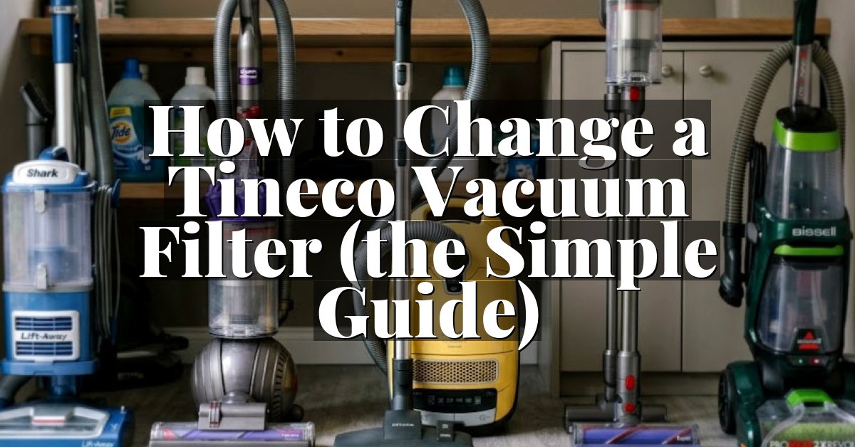 How to Change a Tineco Vacuum Filter (the Simple Guide)
