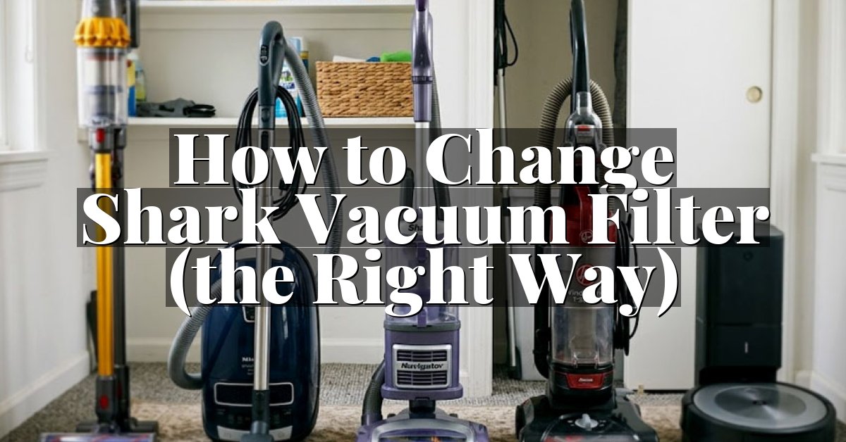 How to Change Shark Vacuum Filter (the Right Way)
