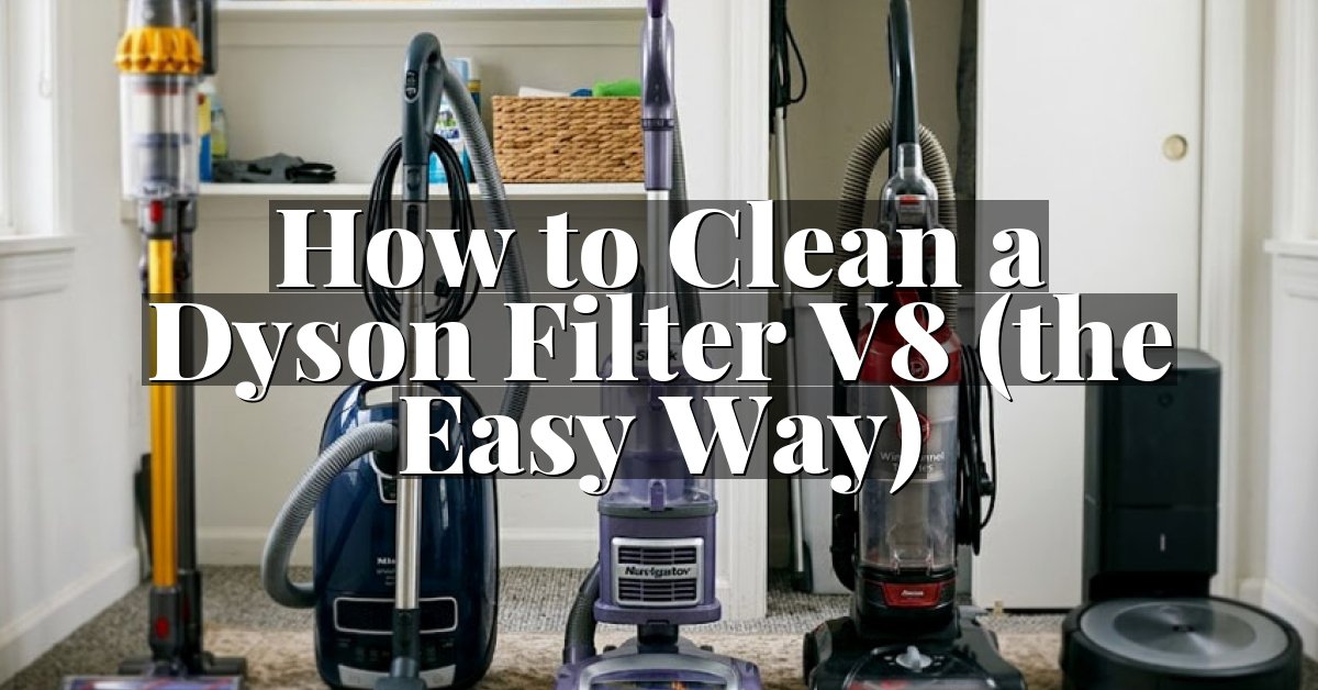 How to Clean a Dyson Filter V8 (the Easy Way)