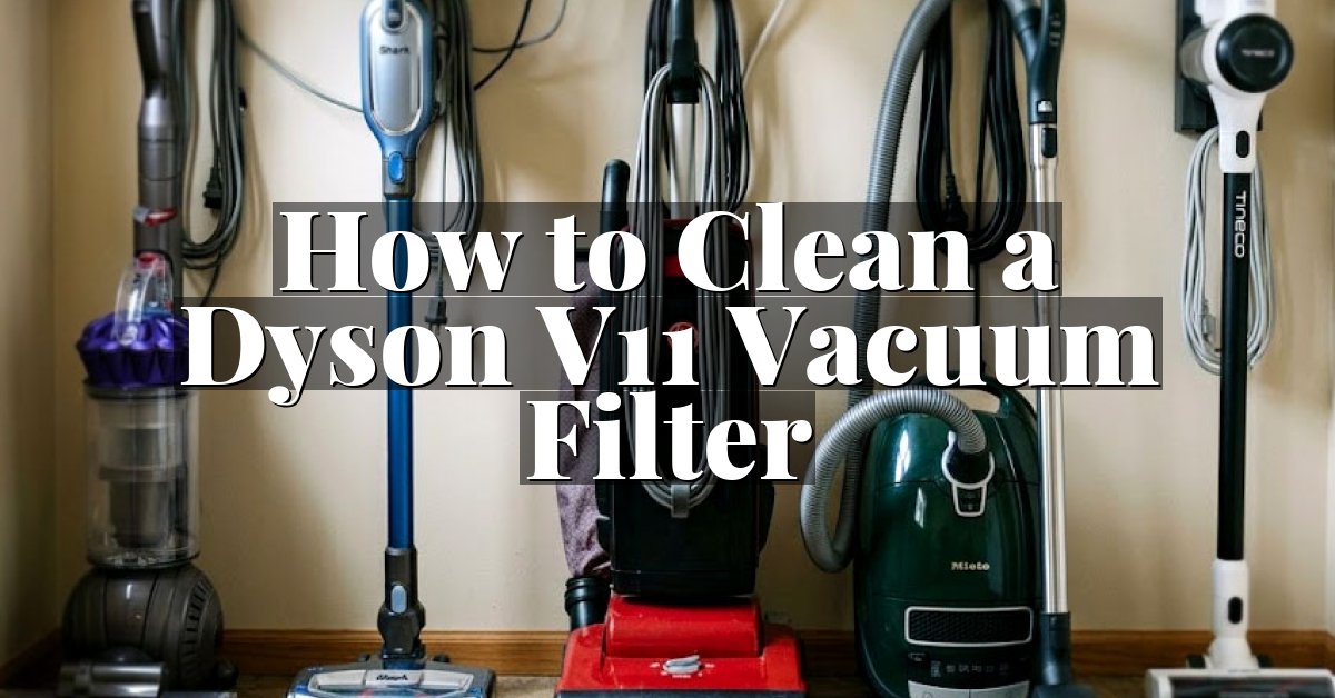 How to Clean a Dyson V11 Vacuum Filter