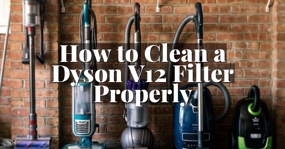 How to Clean a Dyson V12 Filter Properly