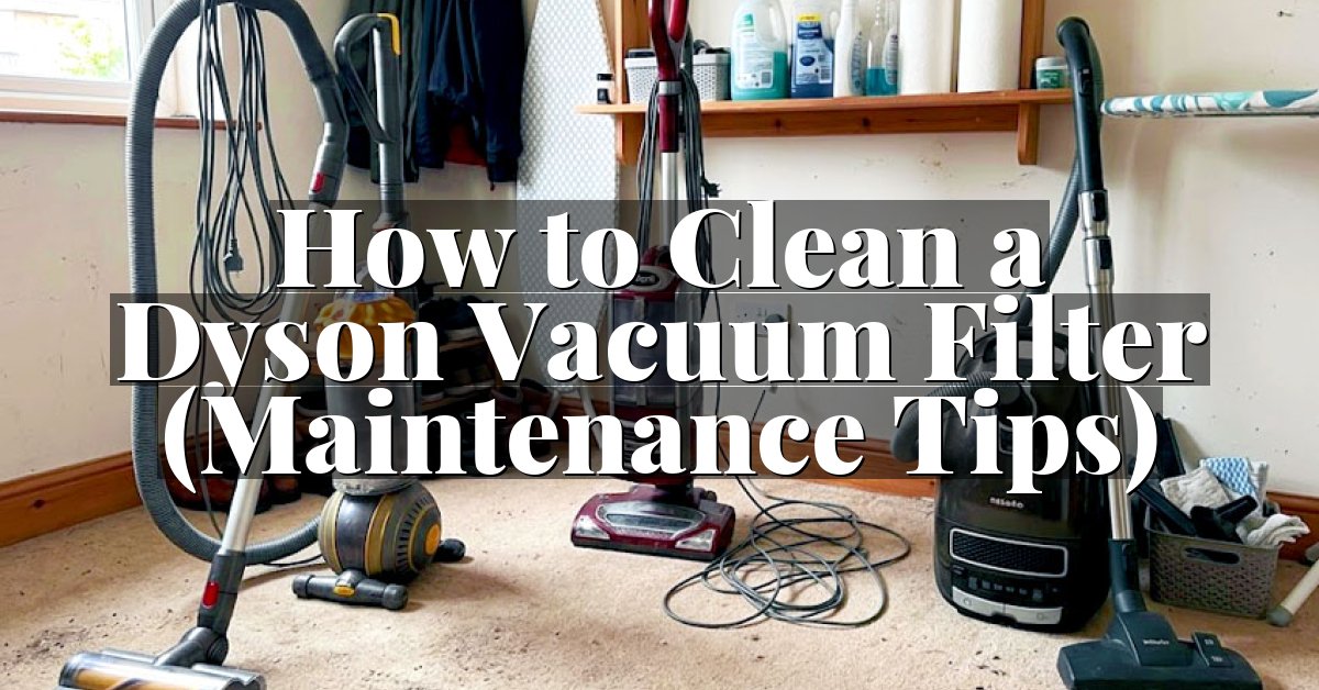 How to Clean a Dyson Vacuum Filter (Maintenance Tips)