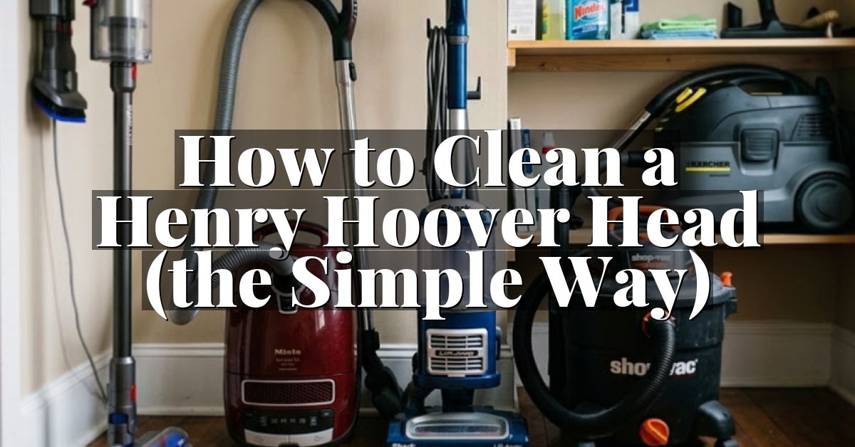 How to Clean a Henry Hoover Head (the Simple Way)