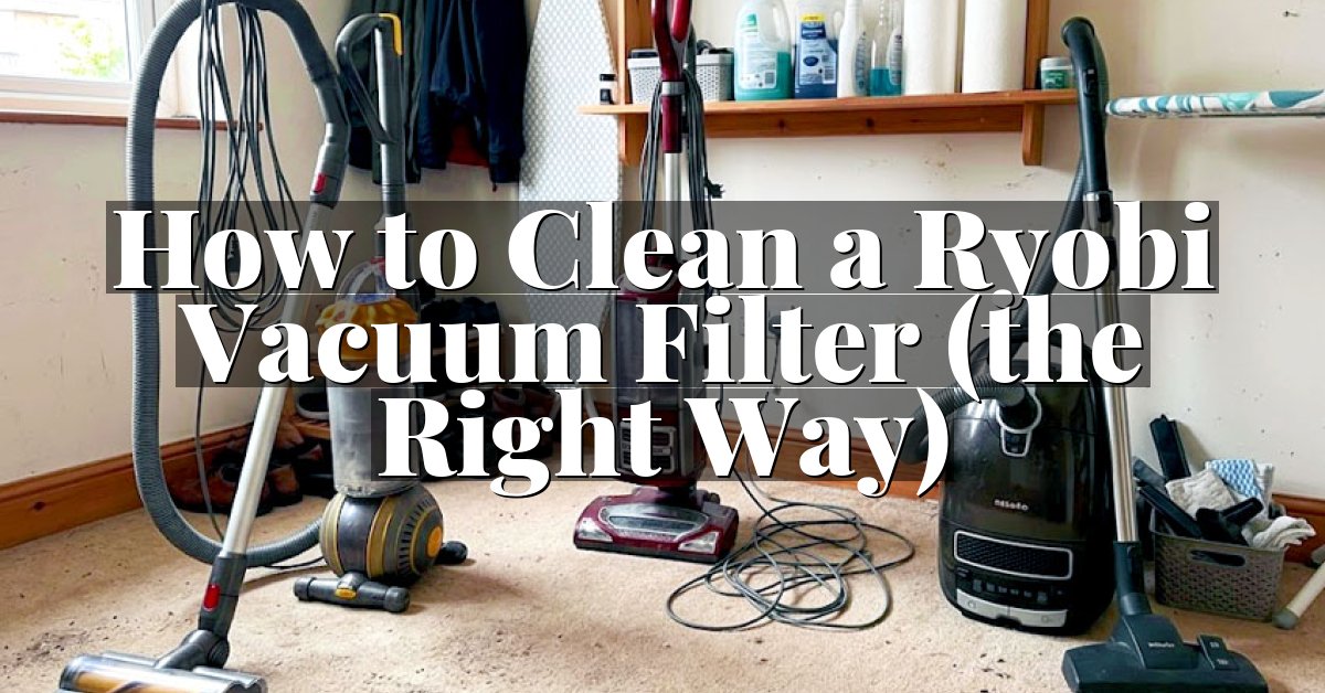 How to Clean a Ryobi Vacuum Filter (the Right Way)