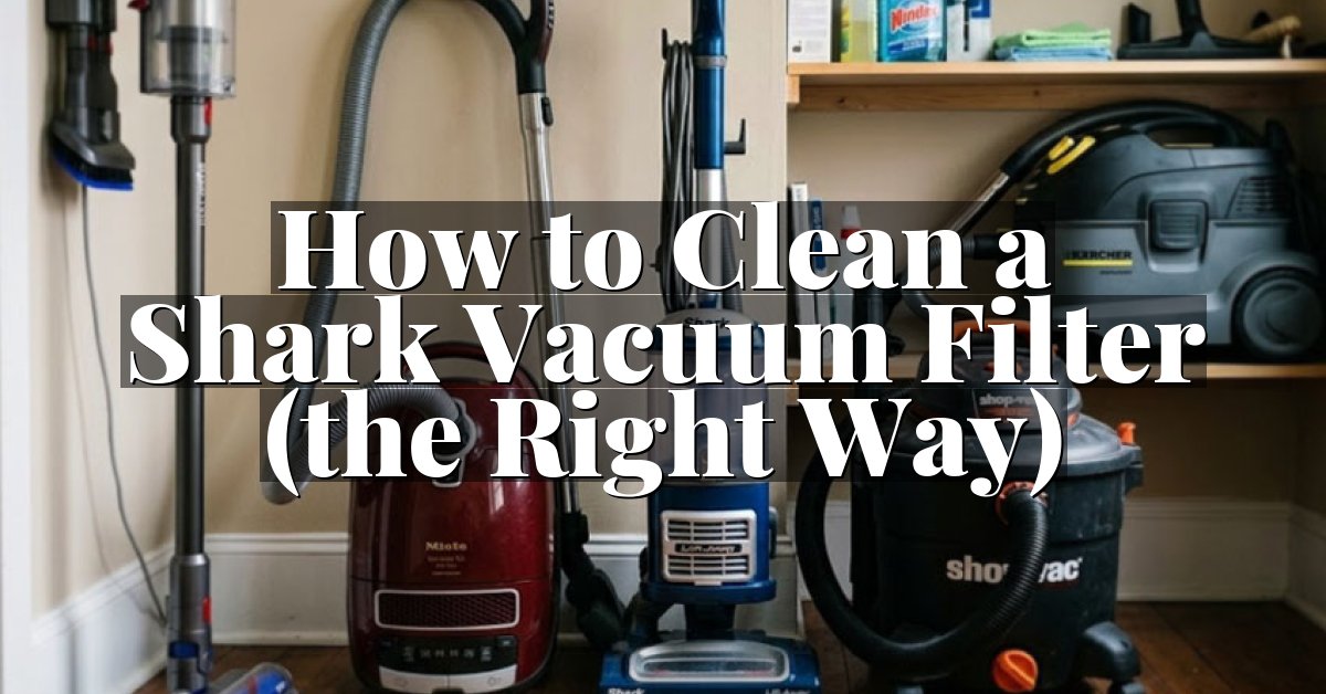 How to Clean a Shark Vacuum Filter (the Right Way)