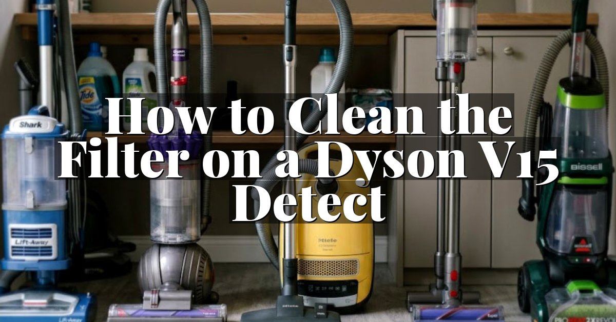 How to Clean the Filter on a Dyson V15 Detect