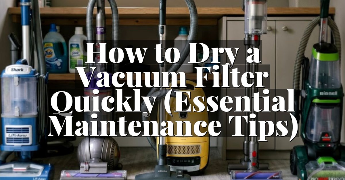 How to Dry a Vacuum Filter Quickly (Essential Maintenance Tips)