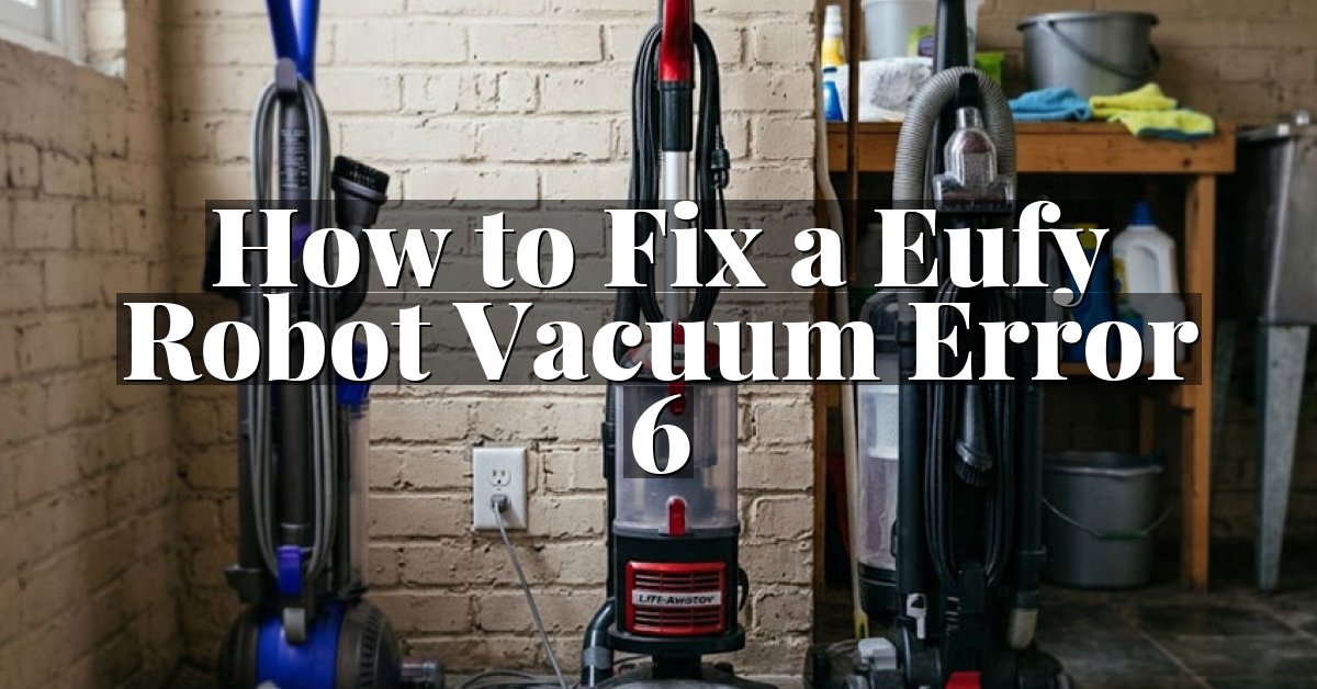 How to Fix a Eufy Robot Vacuum Error 6