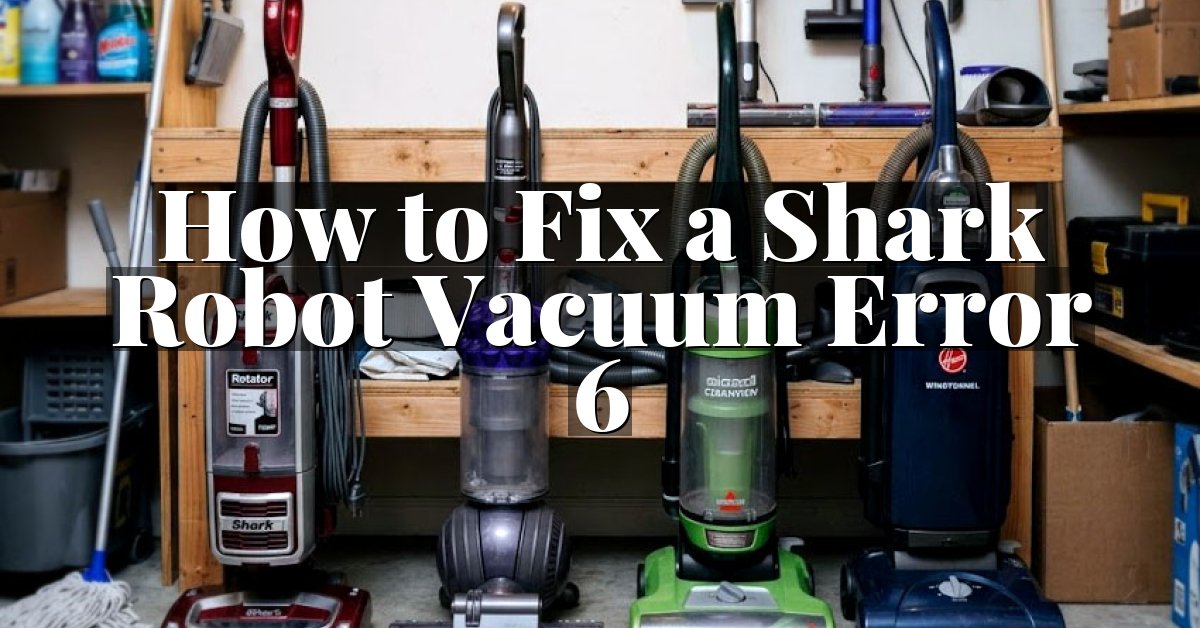 How to Fix a Shark Robot Vacuum Error 6