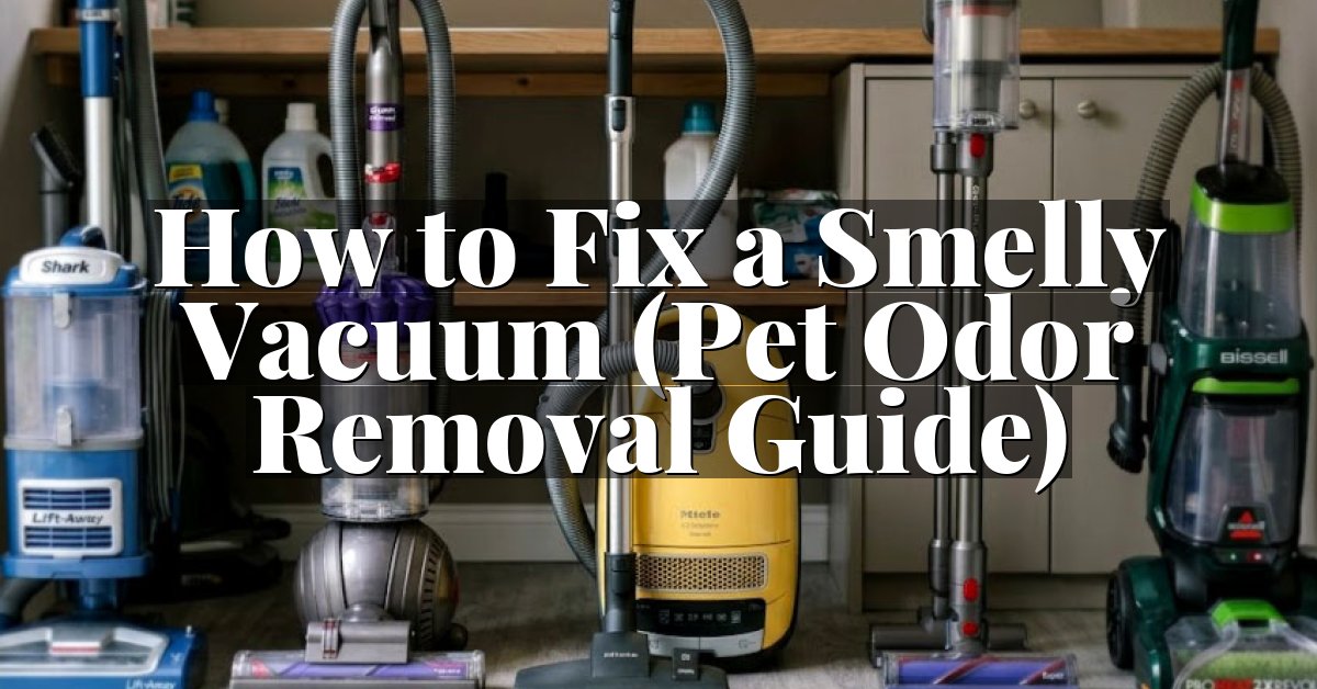 How to Fix a Smelly Vacuum (Pet Odor Removal Guide)