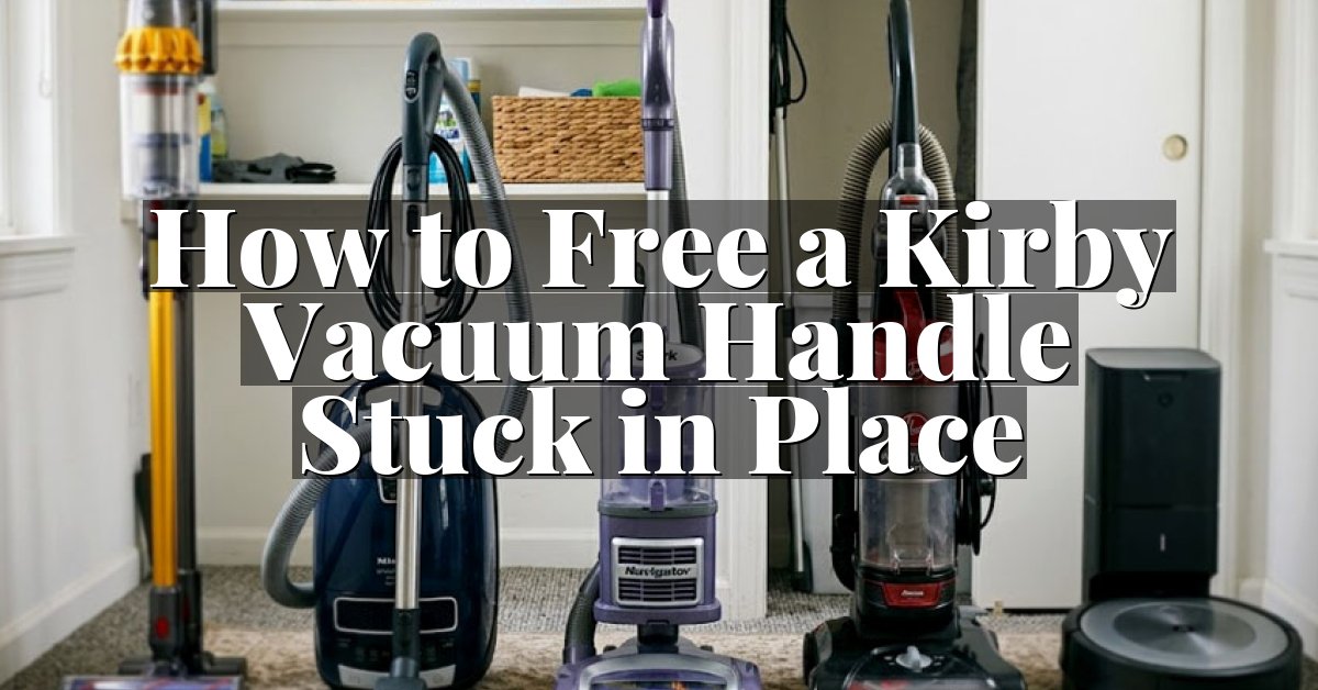How to Free a Kirby Vacuum Handle Stuck in Place