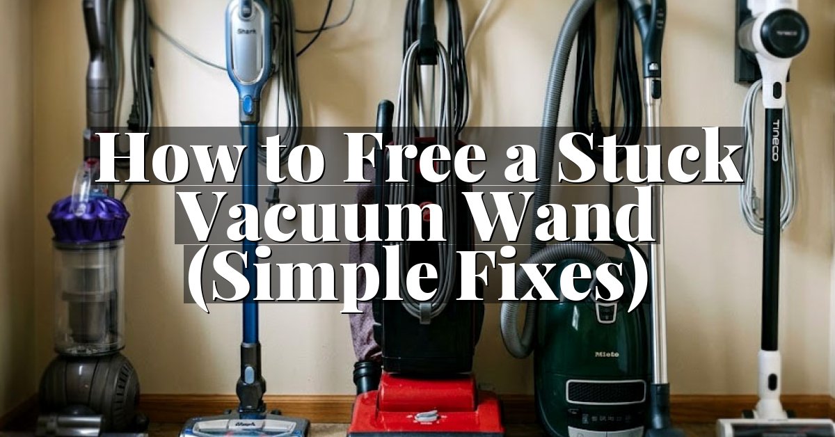 How to Free a Stuck Vacuum Wand (Simple Fixes)