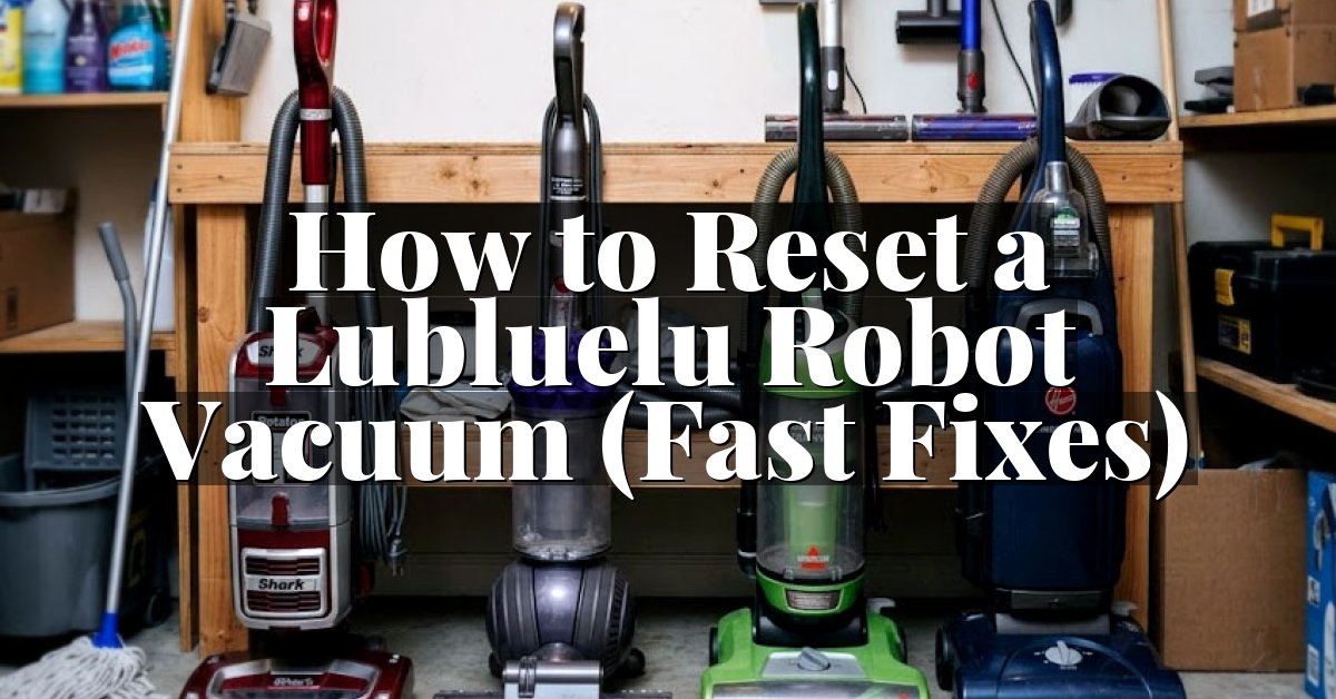 How to Reset a Lubluelu Robot Vacuum (Fast Fixes)