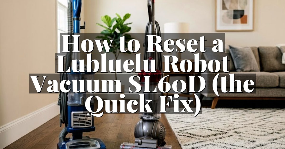 How to Reset a Lubluelu Robot Vacuum SL60D (the Quick Fix)