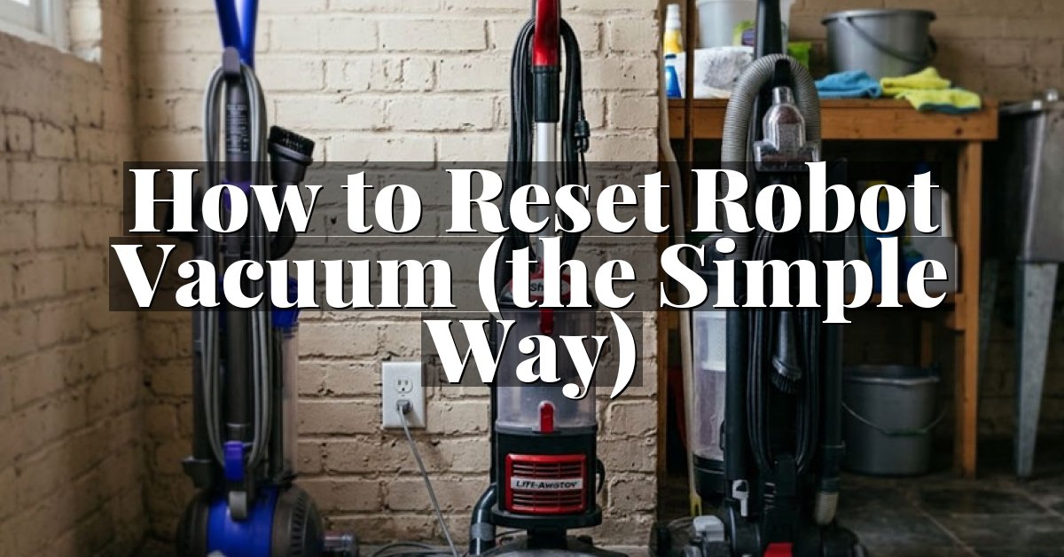 How to Reset Robot Vacuum (the Simple Way)