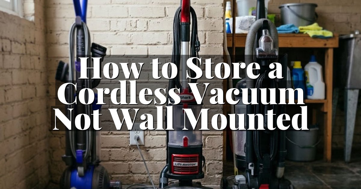 How to Store a Cordless Vacuum Not Wall Mounted