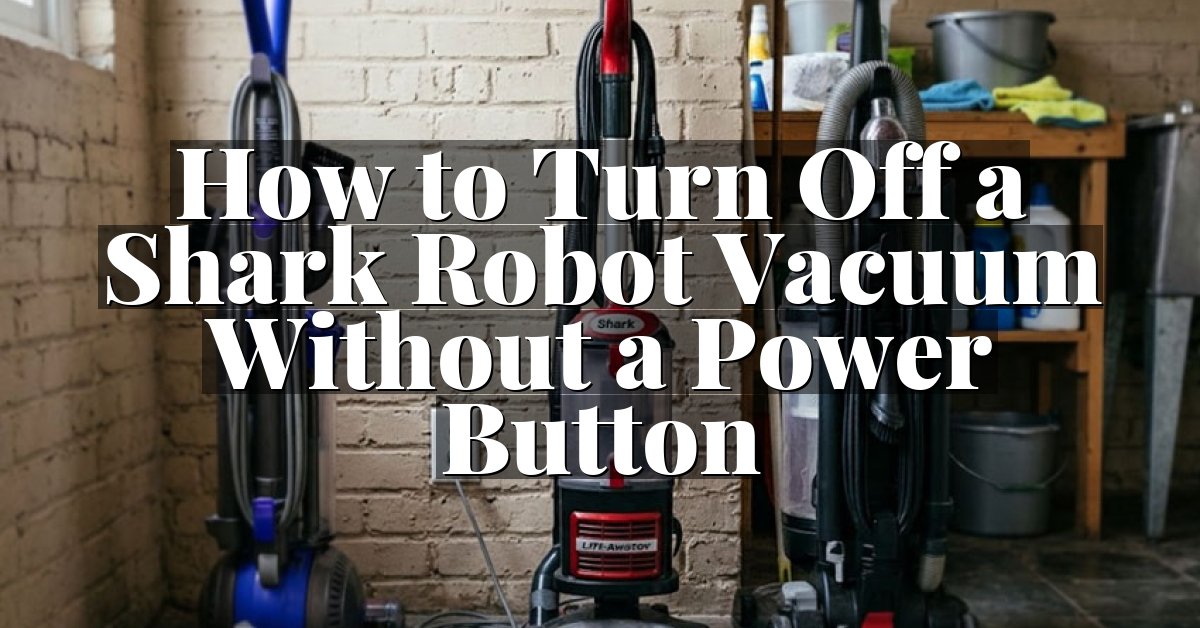 How to Turn Off a Shark Robot Vacuum Without a Power Button