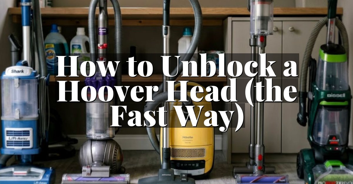 How to Unblock a Hoover Head (the Fast Way)