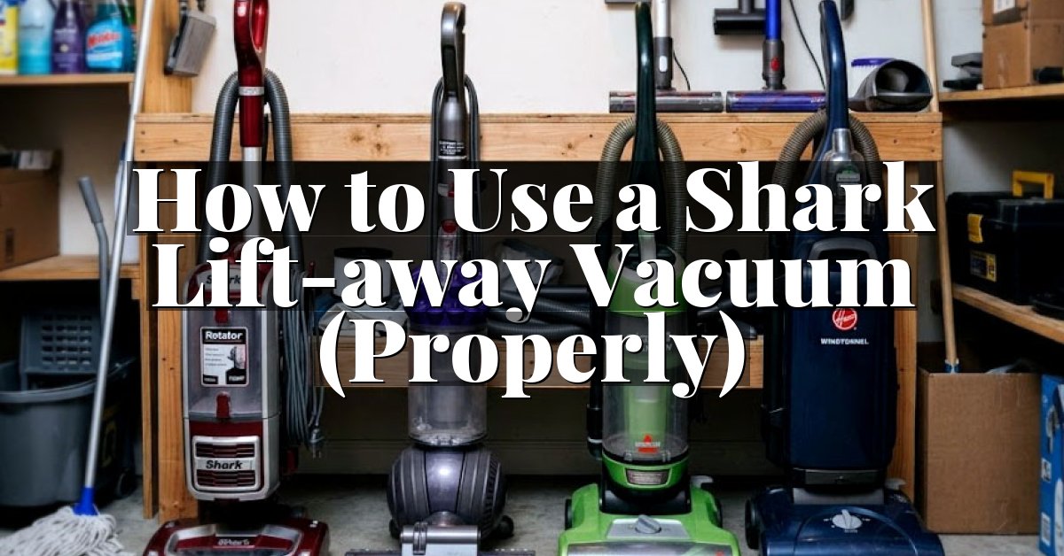 How to Use a Shark Lift-away Vacuum (Properly)