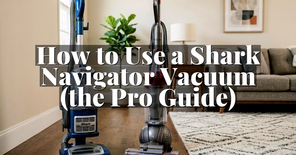 How to Use a Shark Navigator Vacuum (the Pro Guide)