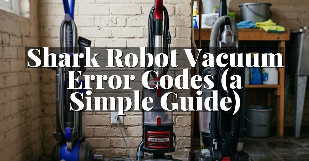 Shark Robot Vacuum Error Codes (a Simple Guide)