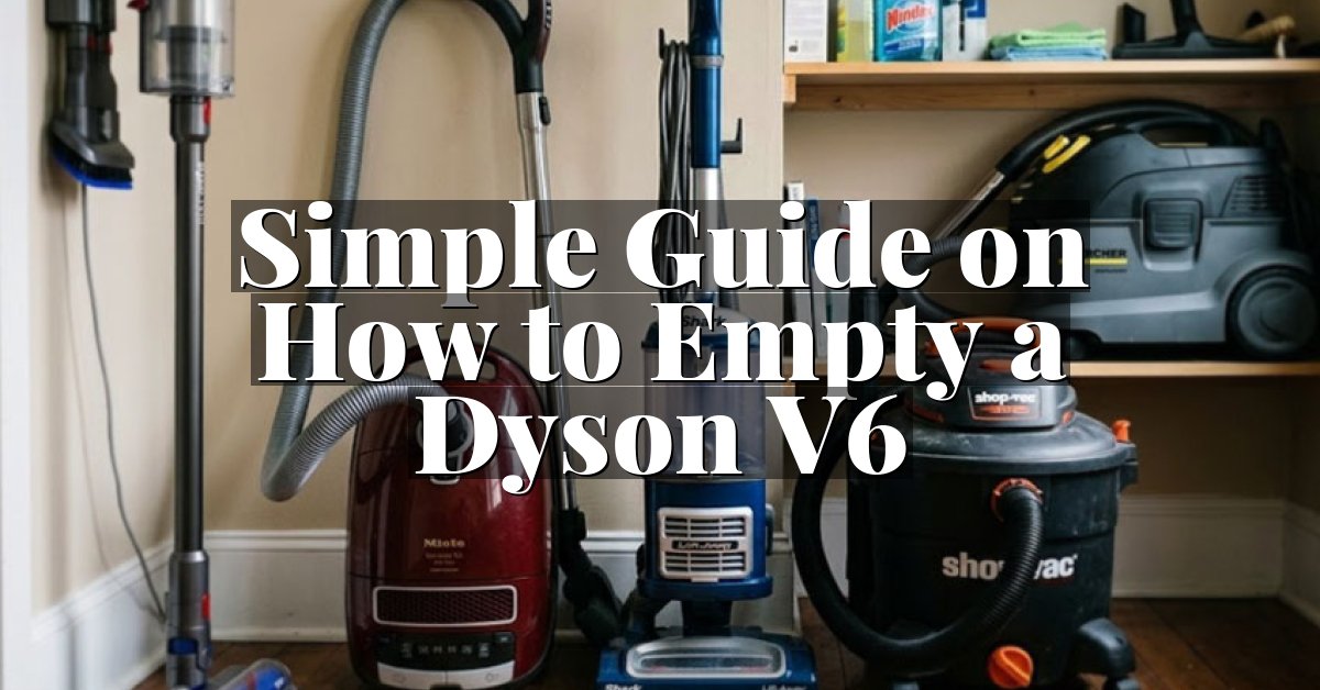 Simple Guide on How to Empty a Dyson V6