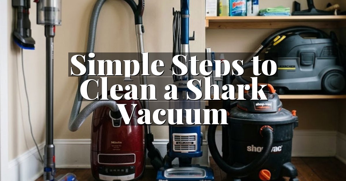 Simple Steps to Clean a Shark Vacuum