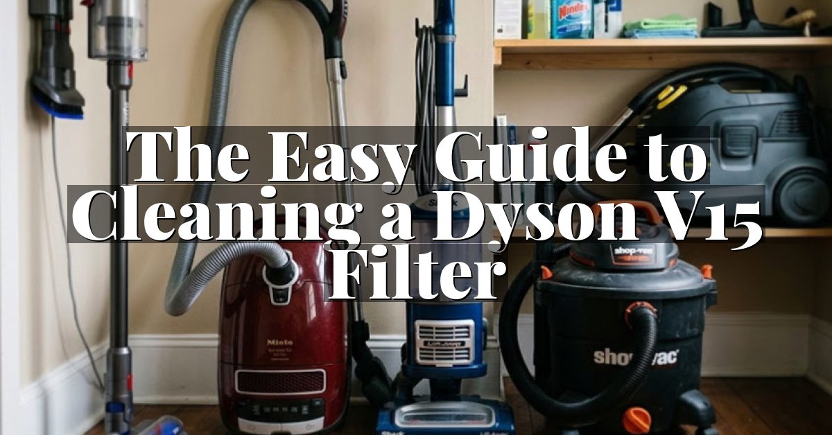 The Easy Guide to Cleaning a Dyson V15 Filter