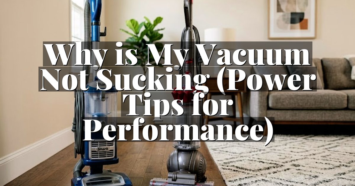 Why is My Vacuum Not Sucking (Power Tips for Performance)