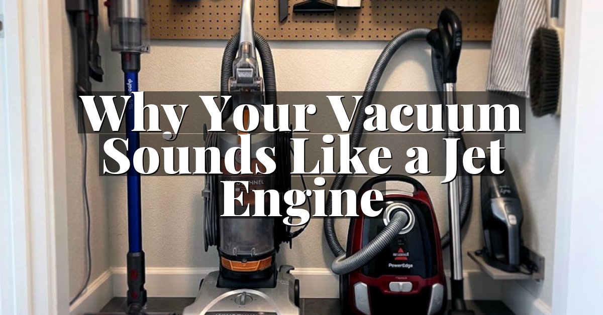 Why Your Vacuum Sounds Like a Jet Engine
