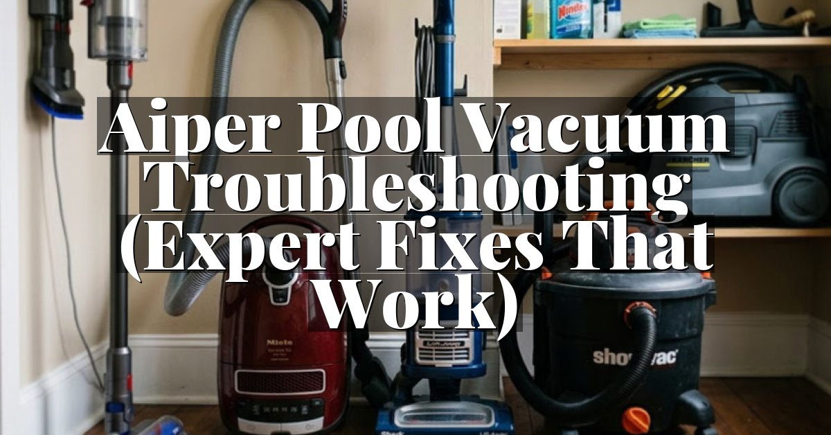 Aiper Pool Vacuum Troubleshooting (Expert Fixes That Work)