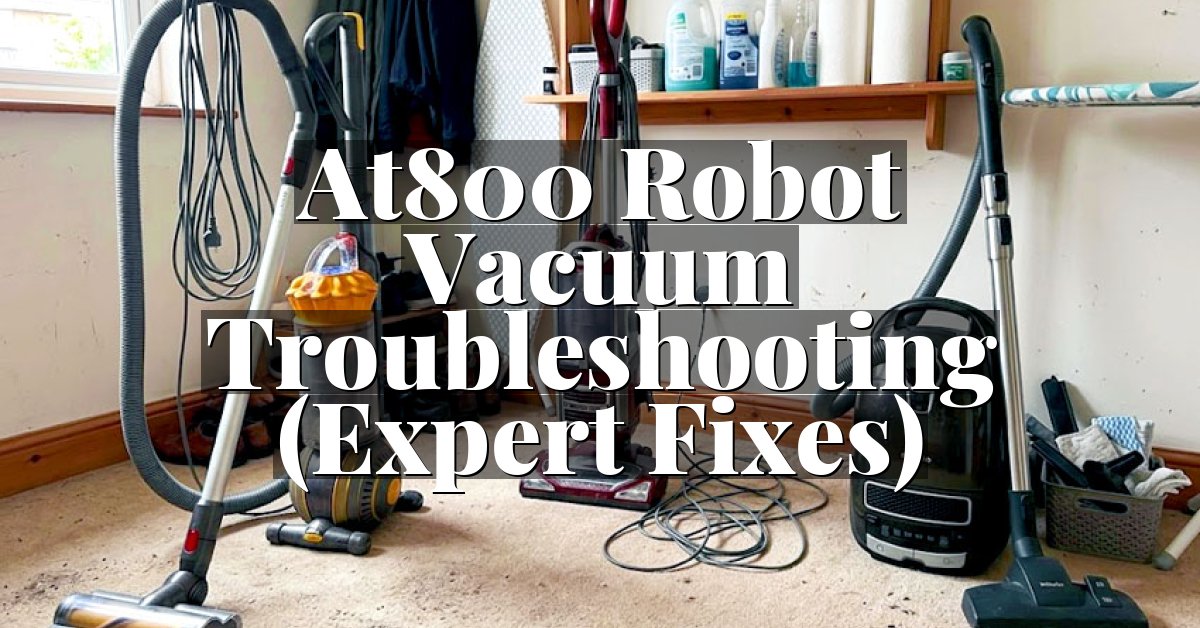 At800 Robot Vacuum Troubleshooting (Expert Fixes)