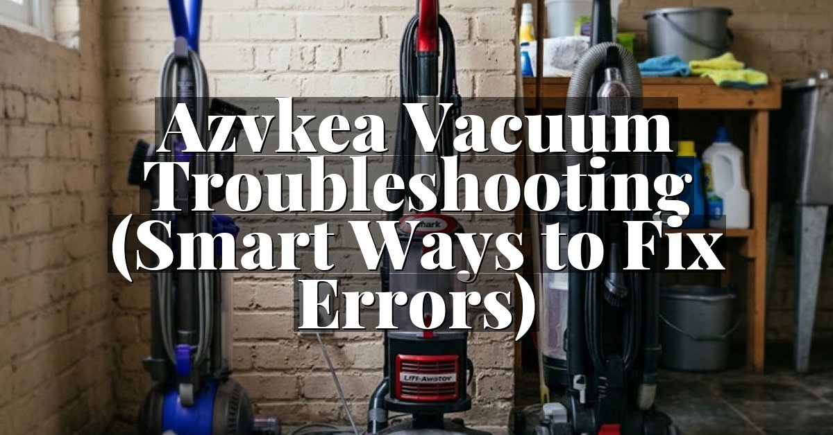 Azvkea Vacuum Troubleshooting (Smart Ways to Fix Errors)