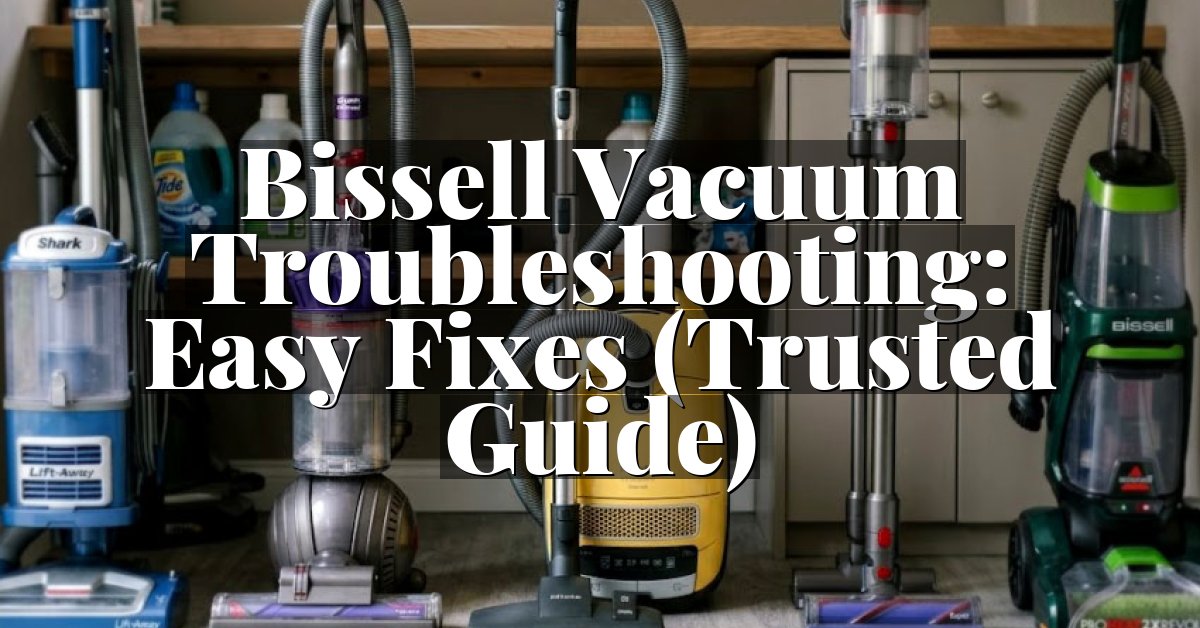 Bissell Vacuum Troubleshooting: Easy Fixes (Trusted Guide)