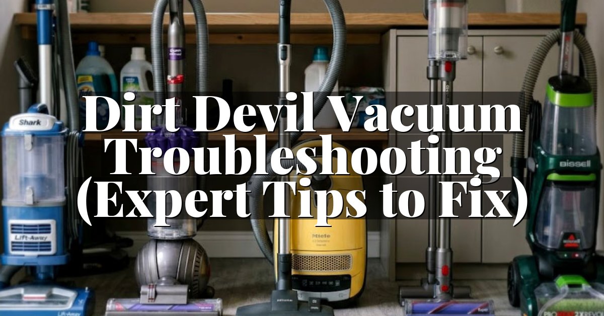 Dirt Devil Vacuum Troubleshooting (Expert Tips to Fix)