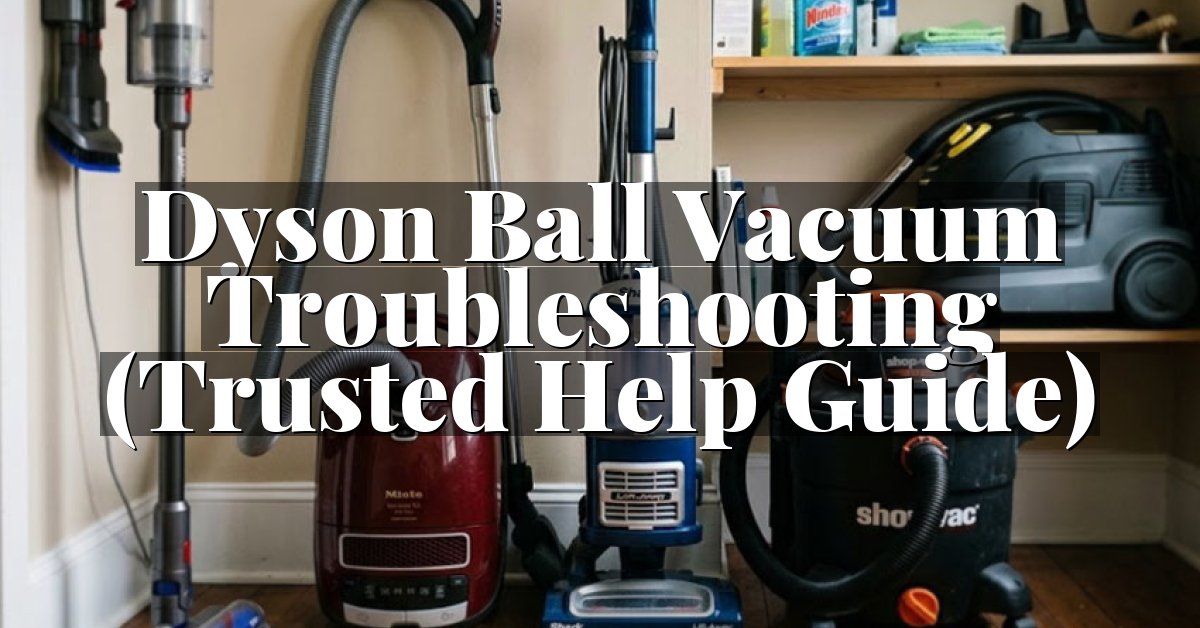 Dyson Ball Vacuum Troubleshooting (Trusted Help Guide)