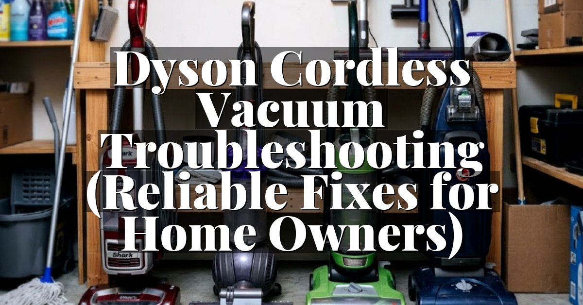 Dyson Cordless Vacuum Troubleshooting (Reliable Fixes for Home Owners)