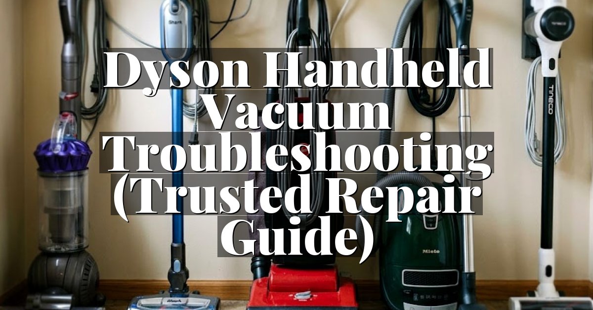 Dyson Handheld Vacuum Troubleshooting (Trusted Repair Guide)