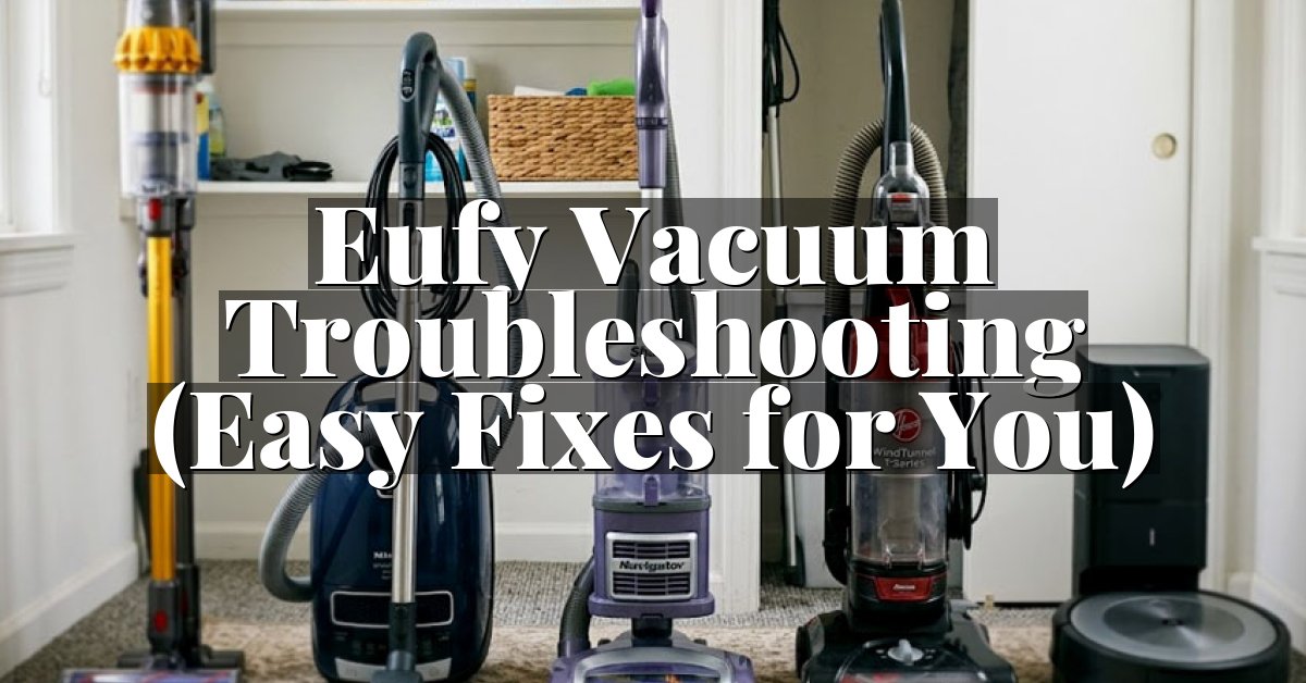 Eufy Vacuum Troubleshooting (Easy Fixes for You)